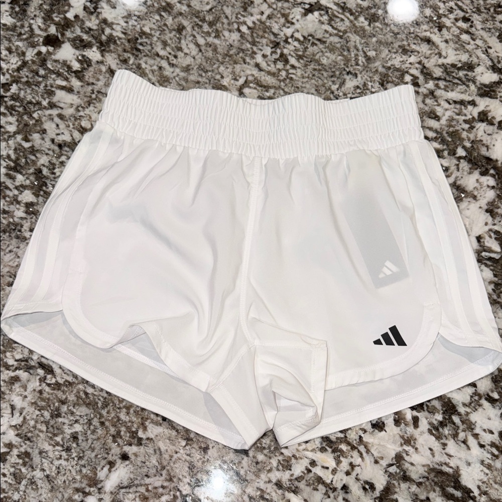 adidas Women's Athletic Running Shorts-  Pacer Short/ Regular Fit High Rise